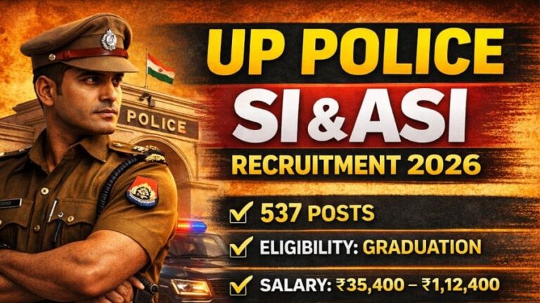 UP Police SI & ASI Recruitment 2026