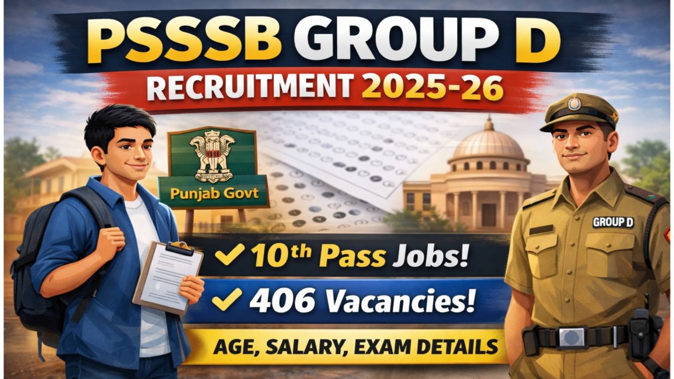 PSSSB Group D Recruitment 2025-26