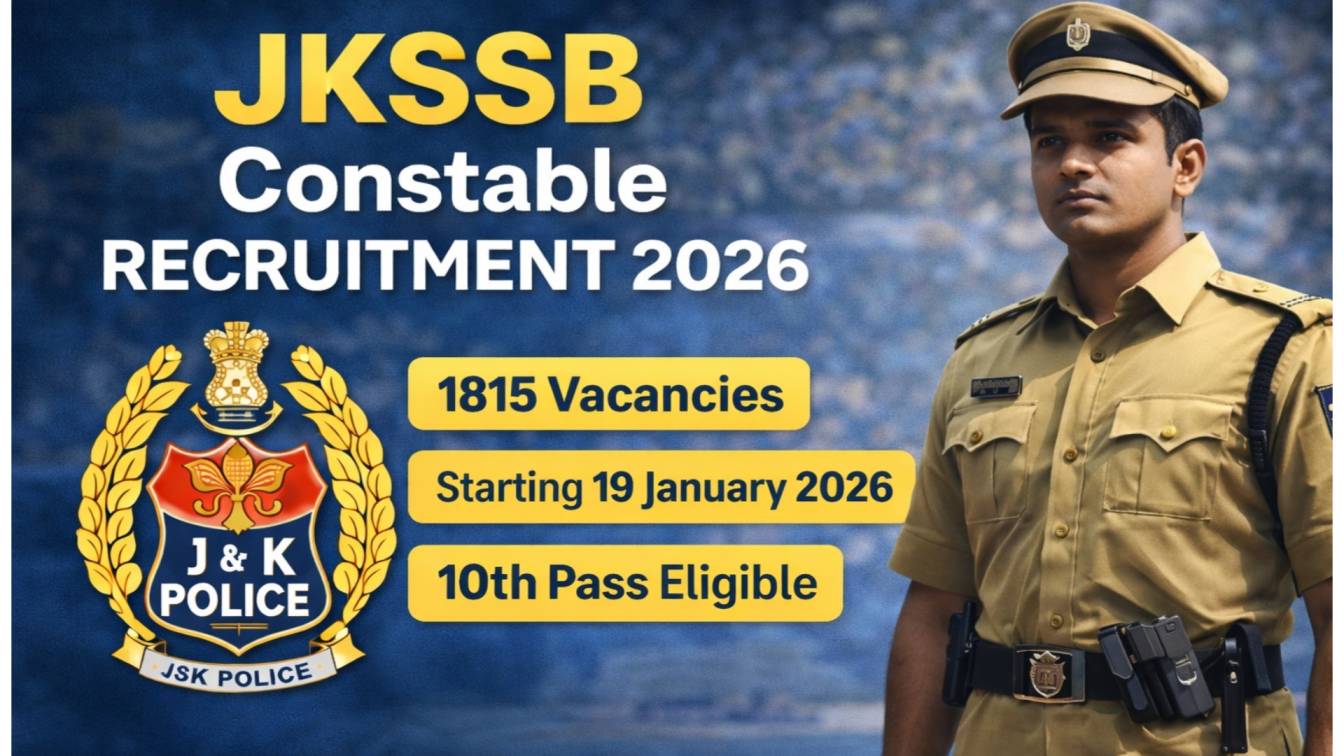 JKSSB Constable Recruitment 2026