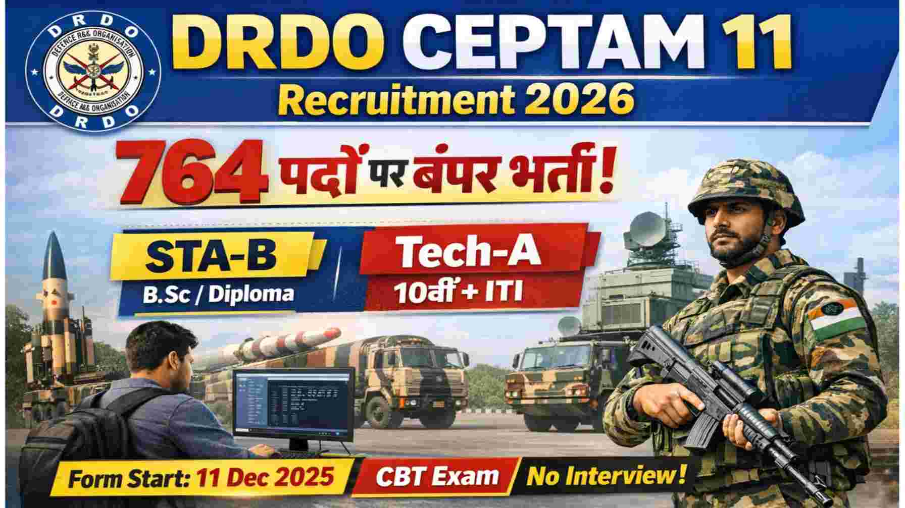 DRDO CEPTAM 11 Recruitment 2026