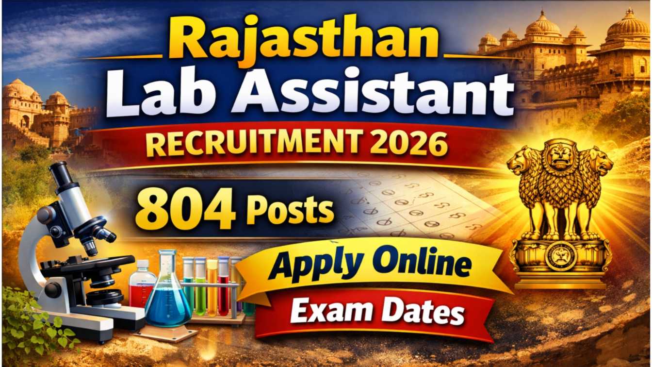 Rajasthan Lab Assistant Recruitment 2026