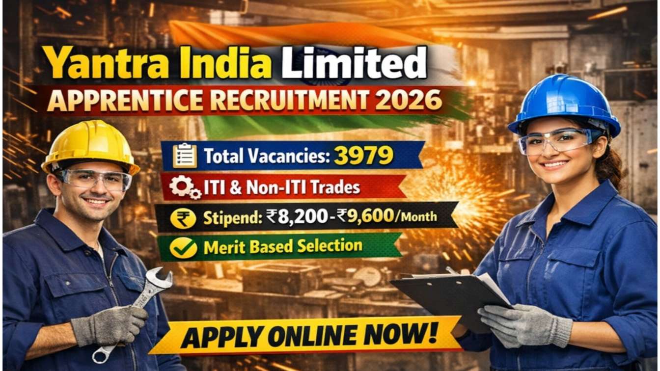 Yantra India Limited Apprentice Recruitment 2026