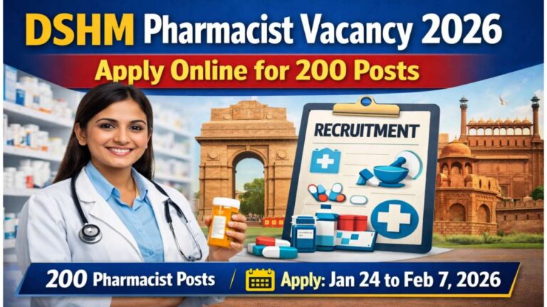 DSHM Pharmacist Vacancy 2026