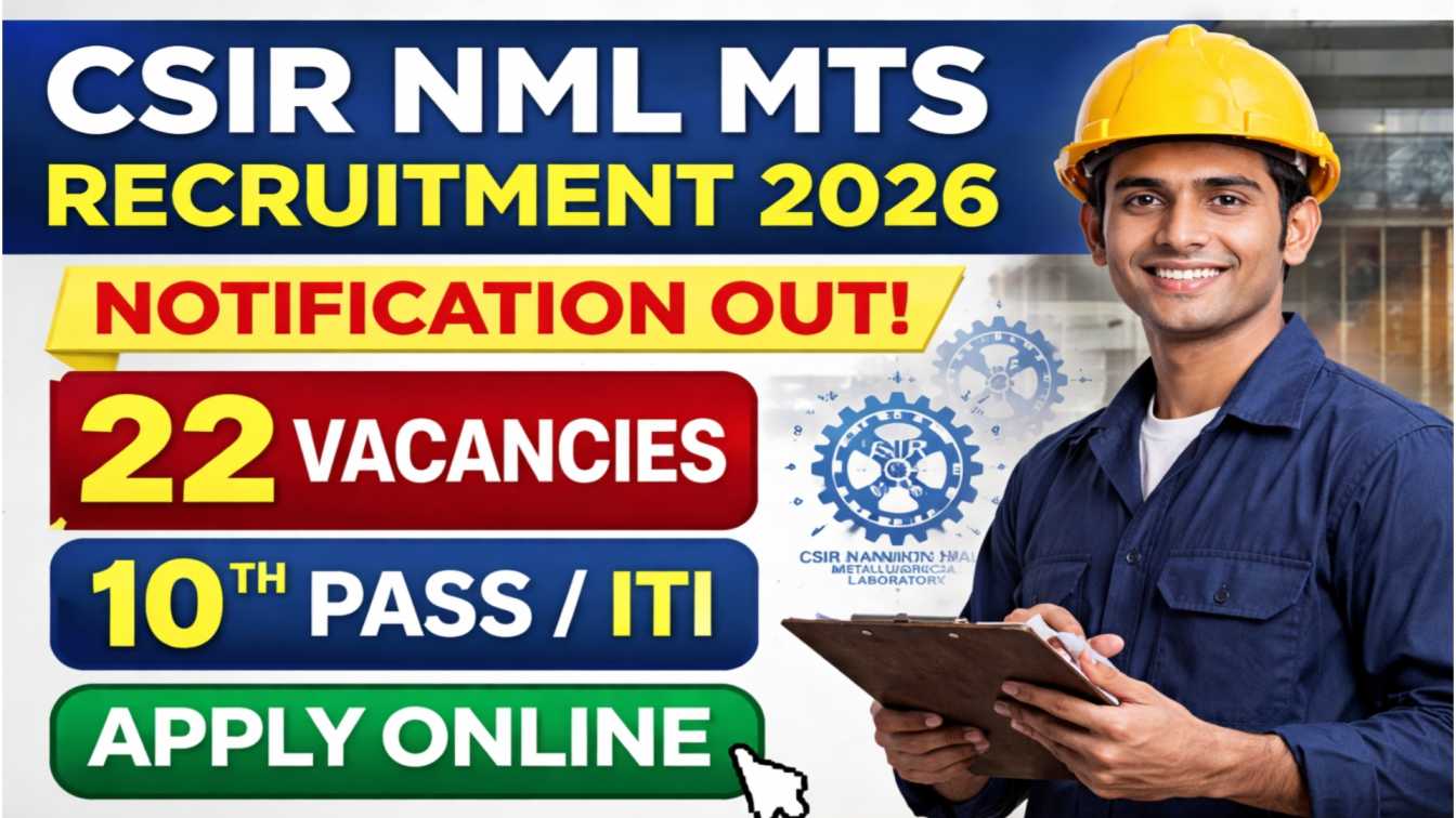 CSIR NML MTS Recruitment 2026