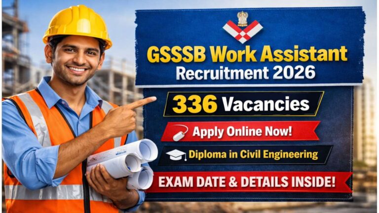 GSSSB Work Assistant Recruitment 2026