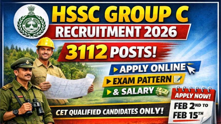 HSSC Group C Recruitment 2026