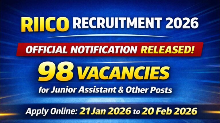 RIICO Recruitment 2026