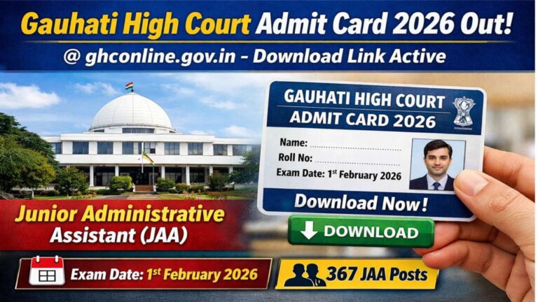 Gauhati High Court Admit Card 2026 Out