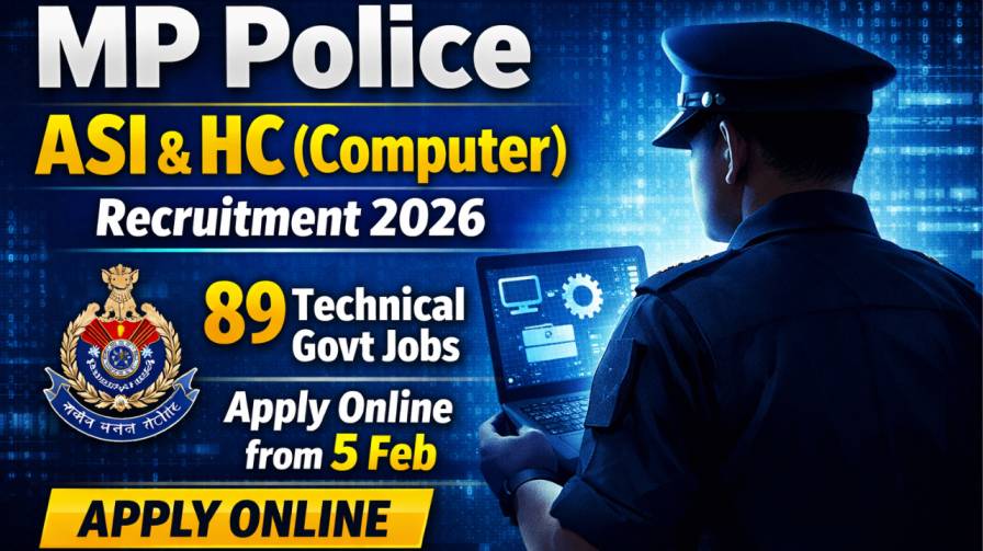 MP Police ASI & Head Constable (Computer) Recruitment 2026