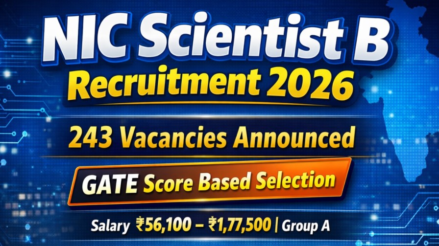NIC Scientist B Recruitment 2026