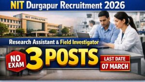 NIT Durgapur Recruitment 2026