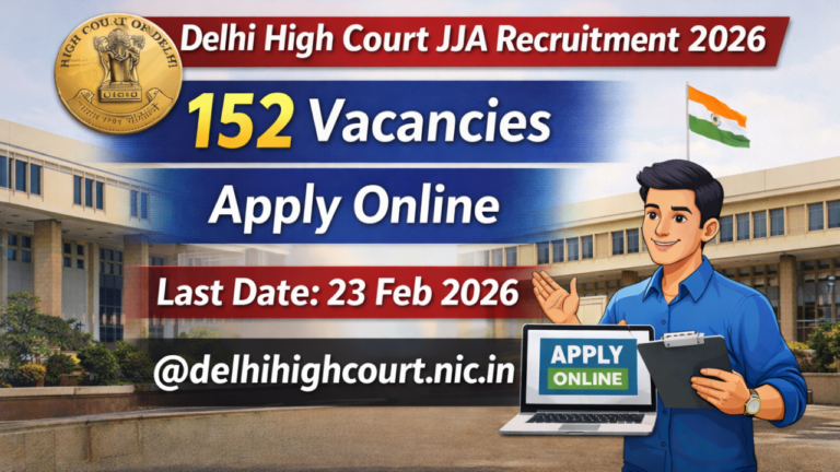 Delhi High Court JJA Recruitment 2026