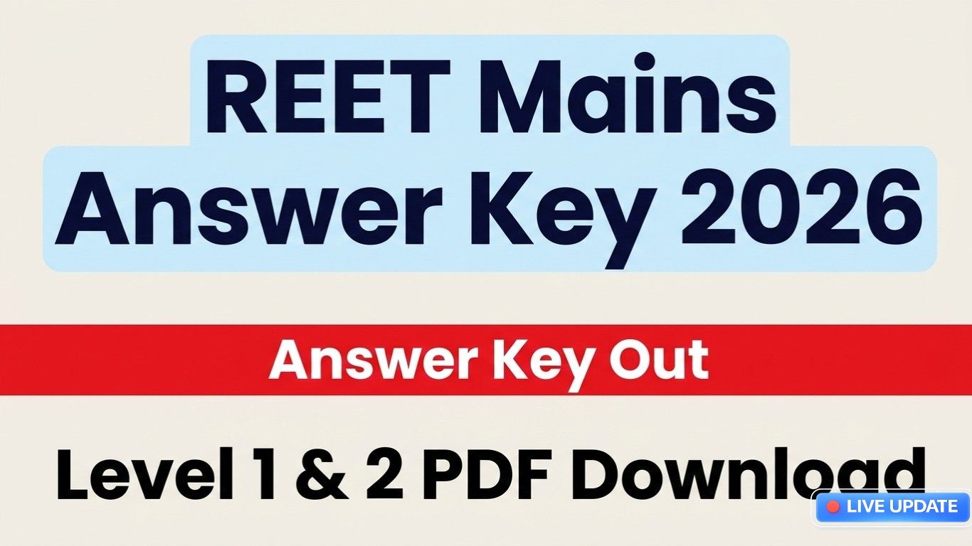 REET Mains Answer Key 2026
